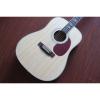 Custom D45 Martin Natural Acoustic Guitar North American Solid Spruce Top With Ox Bone Nut &amp; Saddler #1 small image