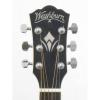 Washburn WD55/BK Solid Top Delux Dreadnought Acoustic Guitar Demo #GG4