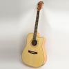 Shuffle 41&quot; Cutaway Electric Acoustic Guitar Wood Color with Pick Strings #3 small image