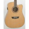 Washburn Apprentice Model WD10CE Dreadnought Acoustic Electric Guitar #3 small image