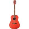 Oscar Schmidt OG1/TR Transparent Red 3/4 Size Acoustic Guitar