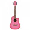 New Daisy Rock Wildwood Pink Acoustic Lefty Guitar 6260L