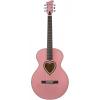 Jay Turser JJ-Heart Series Acoustic Guitar Pink #1 small image