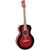 Jay Turser JTA-414Q Series Acoustic Guitar Red Sunburst