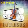 Full Size 4/4 Natural Acoustic Violin #4 small image