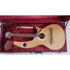 Custom Built Natural Double Neck Harp Acoustic Guitar #1 small image