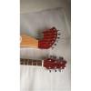 Custom Built Natural Double Neck Harp Acoustic Guitar #4 small image