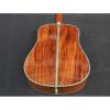 Custom Handmade Deluxe Dreadnought Solid Koa Wood Acoustic guitar #4 small image