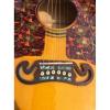 Custom J200 6 Strings Sunset Burst Acoustic Guitar Real Abalone