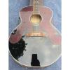 Custom J180 6 Strings Black Pearloid Pickguard Star Inlays Acoustic Guitar #2 small image