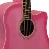 2013 Kona Pretty Pink Acoustic Dreadnought Cutaway Guitar #4 small image