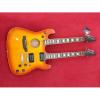 Custom Ibanez JEM 7V Sunburst Double Neck Acoustic Electric 6 6 Strings Guitar #4 small image