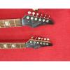 Custom Ibanez JEM 7V Sunburst Double Neck Acoustic Electric 6 6 Strings Guitar #2 small image