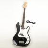 ISIN P-01 Electric Bass Guitar Black with Power Wire Tools