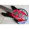 Custom Shop MusicMan Red 5 Strings Bass #4 small image