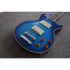 Custom Shop Ace Frehley Blue LP Quilted Maple Top 4 String Bass