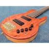 Custom NT Fordera Palisander Body Active Pickups 5 String Solid Flame Maple Top Bass #2 small image