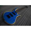 Custom Mayones Built 5 String Blue Bass #1 small image