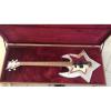 Custom Built Washburn White Bootsy 4 String Bass With Crystals LED Star Inlays #1 small image