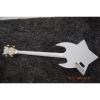 Custom Built Washburn White Bootsy 4 String Bass With Crystals LED Star Inlays #2 small image
