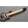 Custom Built Mayones Gray Flame Maple Top 6 String Electric Bass #1 small image