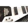 Custom Black guitarra Flying V 120 4 String Electric Bass #2 small image