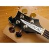 Custom Black 4 Strings Rickenbacker 330 Hollow Bass