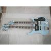 Custom 4003 Double Neck Rickenbacker Light Blue 4 String Bass 6 String Guitar Bolt On #2 small image