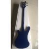 Custom 4003 Blue Checkerboard Bindings Neck Thru Body Rickenbacker Bass