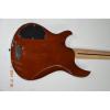 Custom Shop 5 Strings Red Brown Quilted Maple Body 9V Battery Bass #4 small image