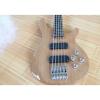 Custom Shop 5 Strings Natural Wood Electric Bass #1 small image