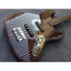 Custom Build Fender Zebra Wood Geddy Lee Jazz Bass 4 String #4 small image