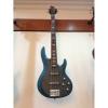 Custom Active Pickup 4 String Bass Guitar Blue Finish Wilkinson Pickups #3 small image