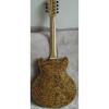 The Top Guitars Brand Natural Wood Handmade Electric Jazz Guitar #3 small image