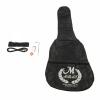 ST3 Pearl-shaped Pickguard Electric Guitar Black with Bag Strap Tool Pick