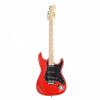 ST Black Pickguard Electric Guitar Red with Amplifier Bag Strap Tool Pick