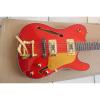 Fender Semi Hollow Red 2 Pickups Electric Jazz #1 small image