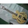 Logical Crown Cream Wave Hollow Body Electric Guitar