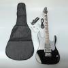 IRIN Professional Electric Guitar Black with Bag Strap Pick Tremolo Bar Cable #1 small image