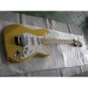 Custom Yellow Fender Stratocaster Floyd Rose Tremolo Electric Guitar #1 small image