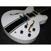 Custom Tom Delonge ES-333 White Electric Guitar #5 small image