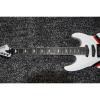 Custom Shop White Black Red Stripe Design Electric Guitar