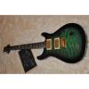 Custom Shop Tiger Green Maple Top PRS 6 String Electric Guitar #1 small image