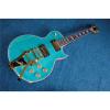 Custom Shop Teal Quilted Maple Top Electric Guitar Bigsby Tremolo #1 small image
