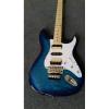 Custom Shop Strat Electric Guitar Transparent Whale Blue Quilted Floyd Rose Tremolo Maple Top #1 small image