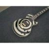 Custom Shop Silver Zakk Wylde Bullseyes Electric Guitar #3 small image