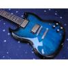 Custom Shop SG Tiger Blue Patent Electric Guitar