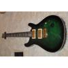 Custom Shop PRS Green Burst Flame Maple Top Electric Guitar #3 small image