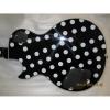 Custom Shop Polka Dots LP Black White Electric Guitar #3 small image