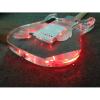 Custom Shop Plexiglass Red Led Acrylic Stratocaster Electric Guitar #4 small image
